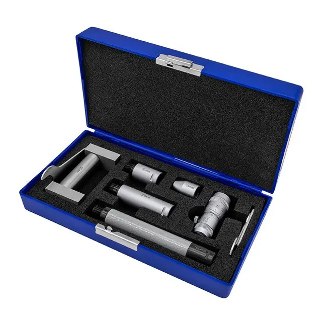 Rørformet mikrometer 50-250x0,01 mm Med utskiftbare forlengelsesstenger 