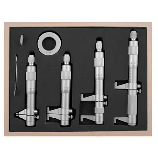 2-punkt mikrometer innvendig sett (4stk) 5-100x0,01 mm, Diesella