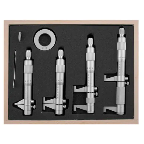 2-punkt mikrometer innvendig sett (4stk) 5-100x0,01 mm, Diesella