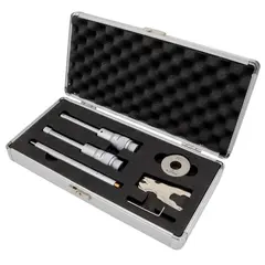 3-punkt mikrometer sett 12-20mm Med Forlengelser og innstillingsring