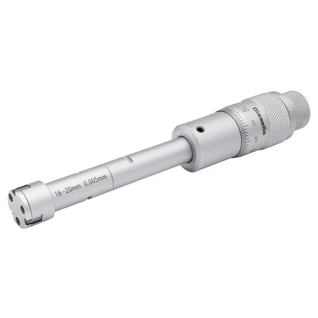 3-punkt mikrometer sett 12-20mm Med Forlengelser og innstillingsring 