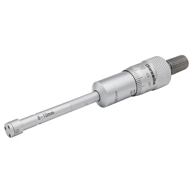 3-punkt mikrometer sett 6-12mm Med Forlengelser og innstillingsring 
