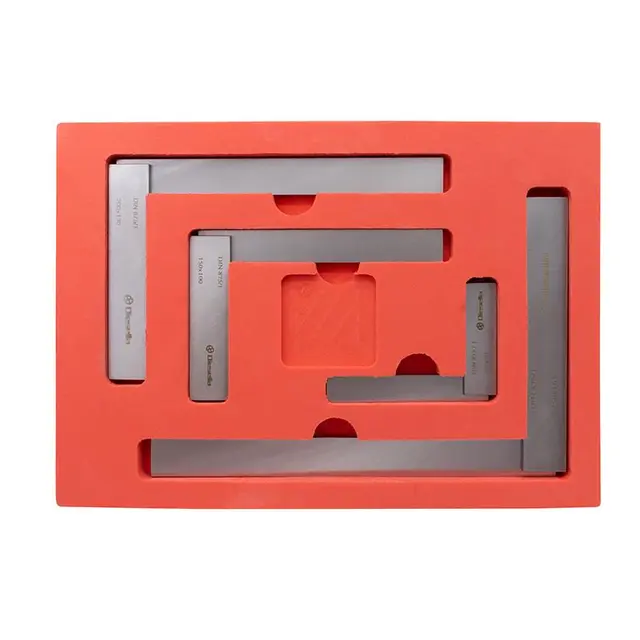 Ansatsvinkler sett (4 stk.) DIN 875/ 1 100x70, 150x100, 200x130, 250x165, Diese 