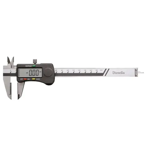 Digitalt skyvelære 0-150x0,01 mm karbidmetal måleflater, Diesella