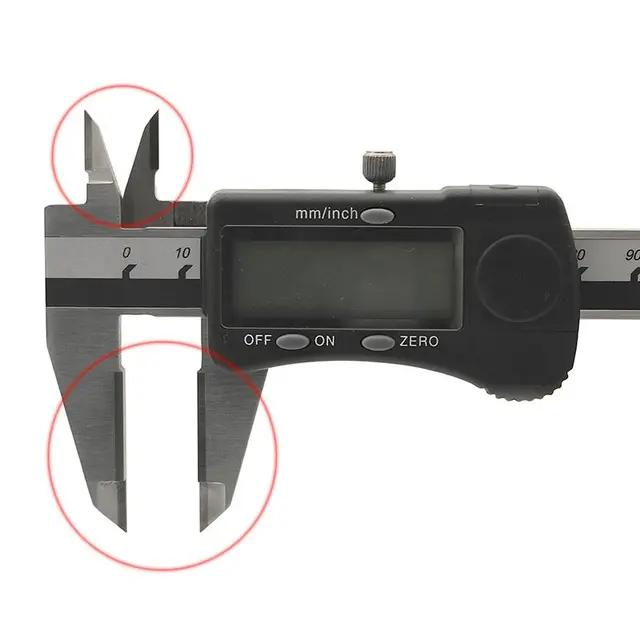 Digitalt skyvelære 0-150x0,01 mm karbidmetal måleflater, Diesella 