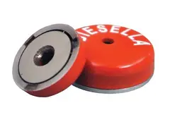 Lav Pottemagnet Alnico &#216;19,0x7,75 mm Med &#216;3,50 mm hul (29N)