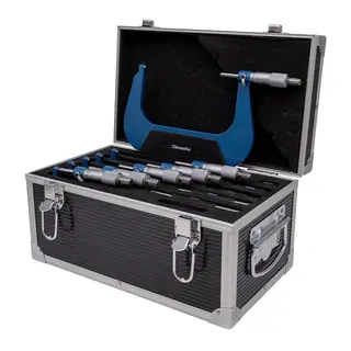 Mikrometer sett 0-150x0,01 mm (6 stk.) Utvendig, Diesella