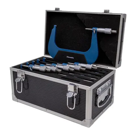 Mikrometer sett 0-150x0,01 mm (6 stk.) Utvendig, Diesella