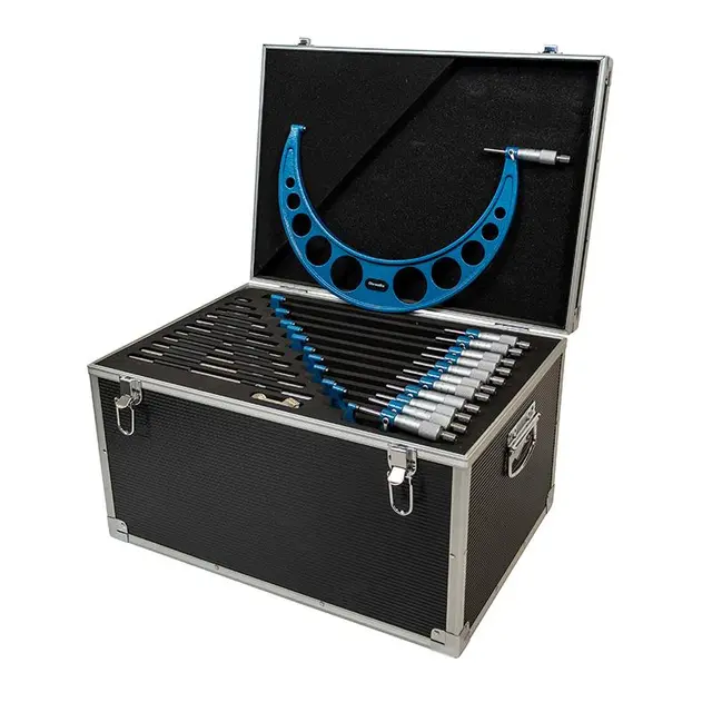 Mikrometer sett 0-300x0,01 mm (12 stk.) Utvendig, Diesella 