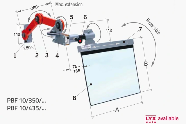 PBF 10/350 Sikkerhetsdeksel Tecno Più Til presser 
