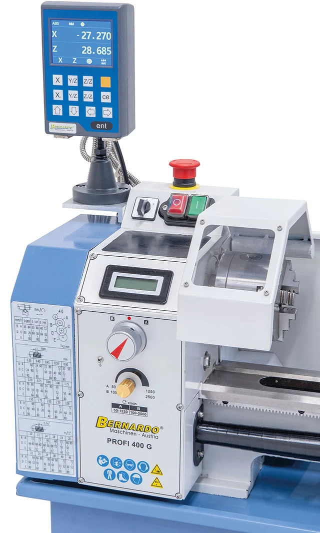 Profi 400 G 230 V Dreiebenk med digital Bernardo 