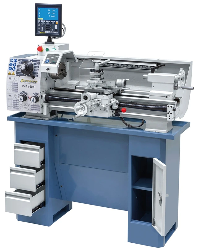Profi 650 G 400 V Dreiebenk med digital Bernardo 
