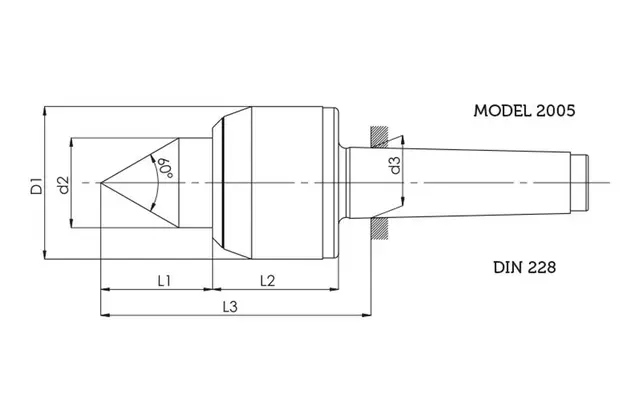 MK4 roterende senterspiss presisjon N03 Özkayali 