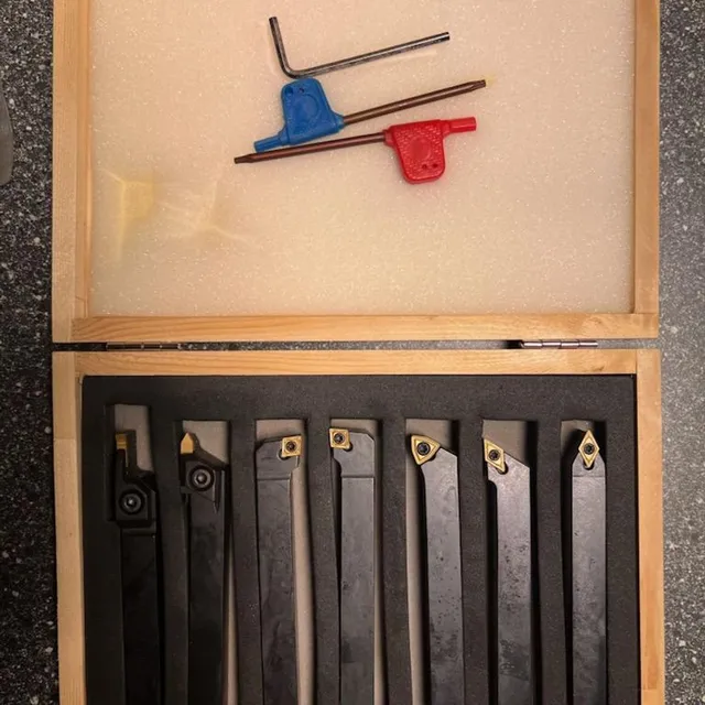 Stålholdersett 12x12mm 7 deler WEISS 