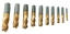 Pinnefreser 10 stk. 6-25 mm tinnbelagt Bernardo