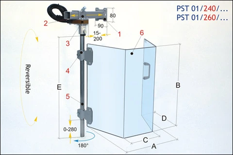 PST 01/240 Sikkerhetsdeksel Tecno Più Til flerbruk 