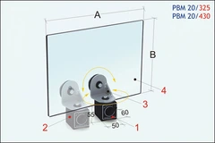 PBM 20/325 Sikkerhetsdeksel m/ magnetfot Tecno Pi&#249;