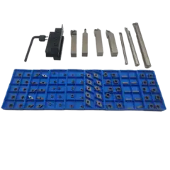 Sett med 8 dreieholdere inkl. skjær nr 1 10 skjær per holder, LTS Maskin