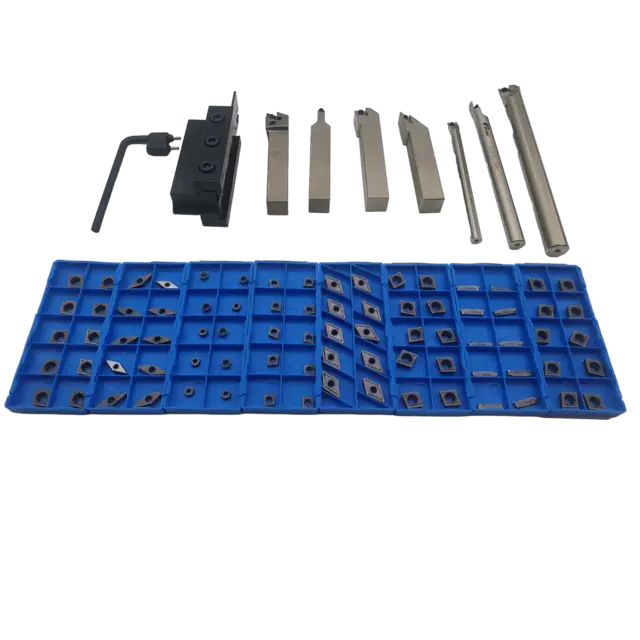 Sett med 8 dreieholdere inkl. skjær nr 2 10 skjær pr. holder, LTS Maskin 