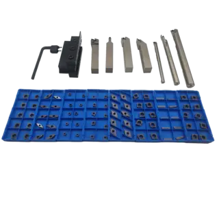 Sett med 8 dreieholdere inkl. skj&#230;r nr 3 10 skj&#230;r per holder, LTS Maskin