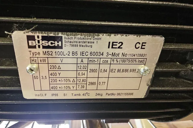 BUSCH MM1142 BV Vakuumpumpe brukt Brukt 