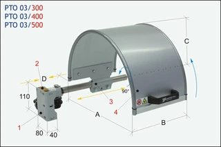PTO 03 Sikkerhetsdeksel  Tecno Pi&#249; Til dreiebenk