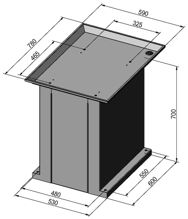 BF 3 Stand / underskap med sponbrett Bernardo 