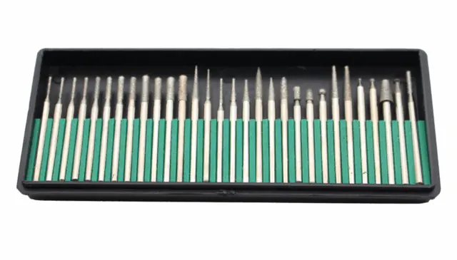 Roterende diamantfiler 30 stk Ø3 Tiger Diamond 