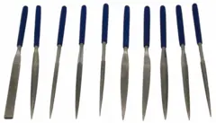 Rette diamantslipefiler &#216;4x160mm 10stk Tiger Diamond, LX-0003