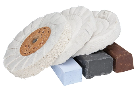 Poleringssett Ø200x20mm, Ø16mm Til aluminium, Bernardo