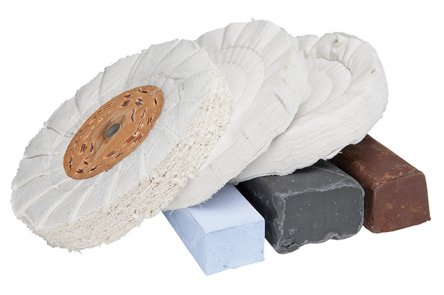 Poleringssett Ø200x20mm, Ø16mm Til aluminium, Bernardo 